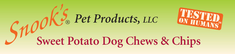 Snook's Sweet Potato Dog Chews and Chips